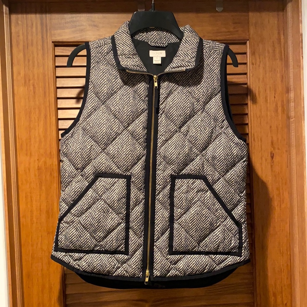 J Crew Herringbone Vest